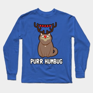 Purr Humbug - Bah Humbug Cat Long Sleeve T-Shirt